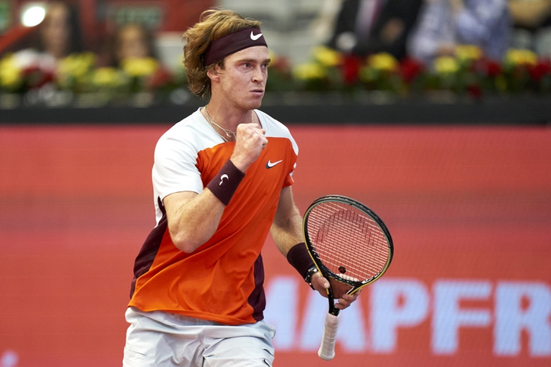 Rublev exhibe su carisma